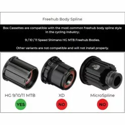 Box Two Prime 9 Speed Cassette -Sadler og sadelpinde Salg Box Two Prime 9 Speed Cassette Cassettes Black BX2PR9CASS01 3