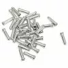 Transfil Invendige Kabelendehætte (pakke Med 100 Stk.) -Sadler og sadelpinde Salg Transfil Pack Of 100 Anti Fray Inner Cable End Caps Gear Cable Spares Silver KB63