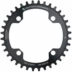 Wolf-tooth Wolf Tooth 104 BCD Chainring -Sadler og sadelpinde Salg Wolf Tooth 104 BCD Chainring Chain Rings Black WT10432 0