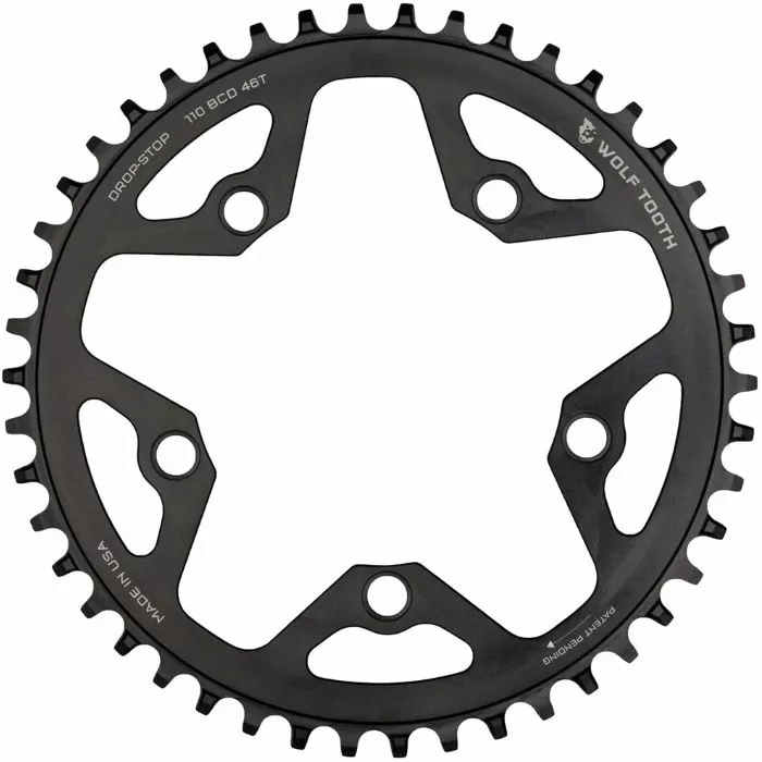 Wolf-tooth Wolf Tooth Flat Top Cyclocross 110 BCD Chainring 1 Wolf-tooth Wolf Tooth Flat Top Cyclocross 110 BCD Chainring