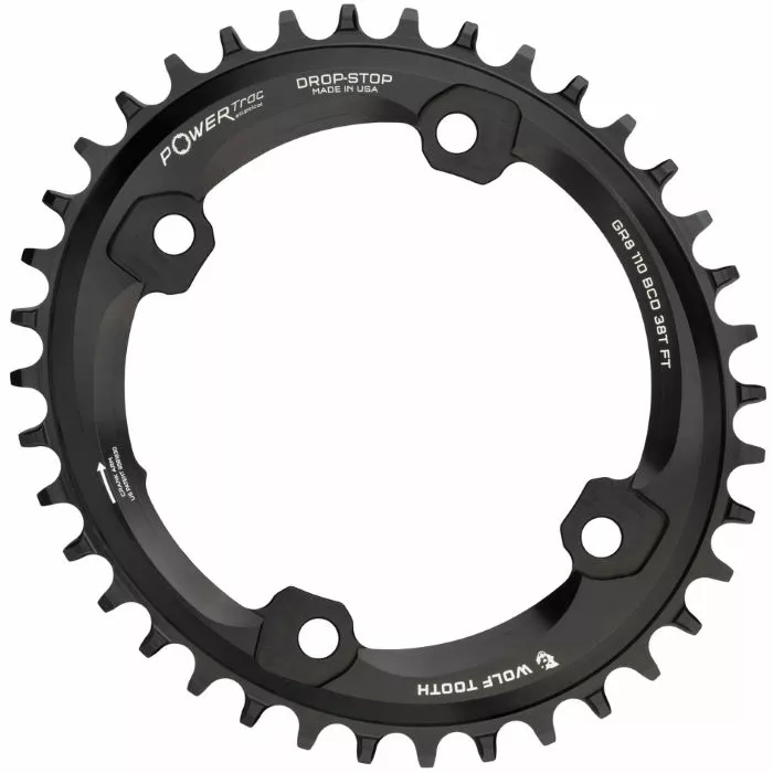 Wolf-tooth Wolf Tooth Shimano GRX Elliptical 110 BCD Chainring 1 Wolf-tooth Wolf Tooth Shimano GRX Elliptical 110 BCD Chainring