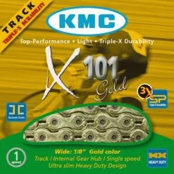 KMC X101 Single Speed Chain 7 KMC X101 Single Speed Chain -Sadler og sadelpinde Salg groot X101 Gold