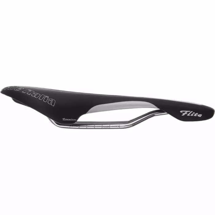Selle Italia Flite Flow Sadel Med Titaniumskinner 2 Selle Italia Flite Flow Sadel Med Titaniumskinner - Billede 2